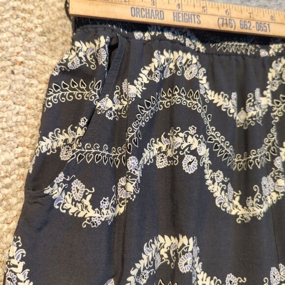 Anthropologie Lilka Maple Lane Jumpsuit Large Floral Wide Leg Flowy Cropped - Picture 4 of 9